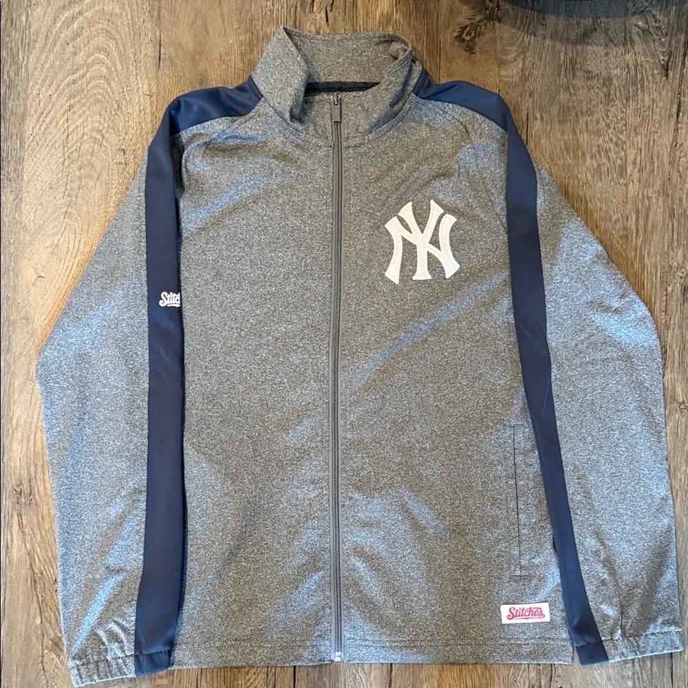 Stitches Gray and Navy Varsity Jacket